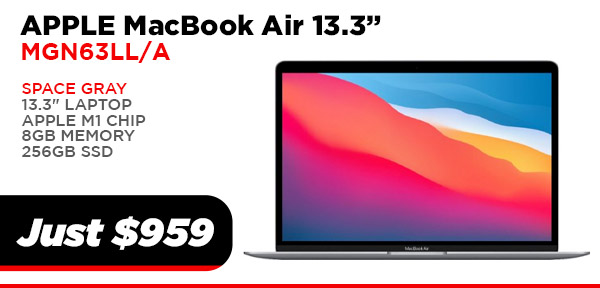 MACBOOK PRO 13.3 M1G MGN63LL/A 8GB/256GB GRAY $959.00